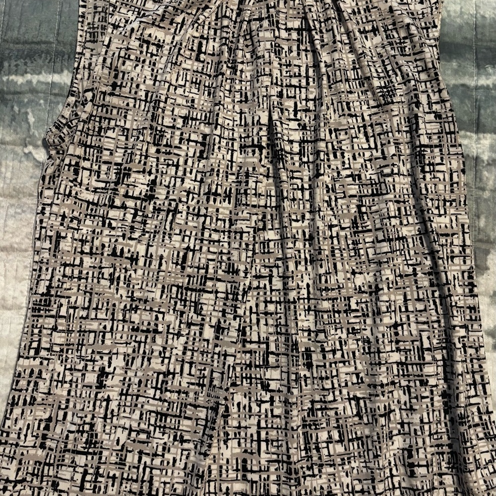 Jones New York Black and Cream Maxi Skirt